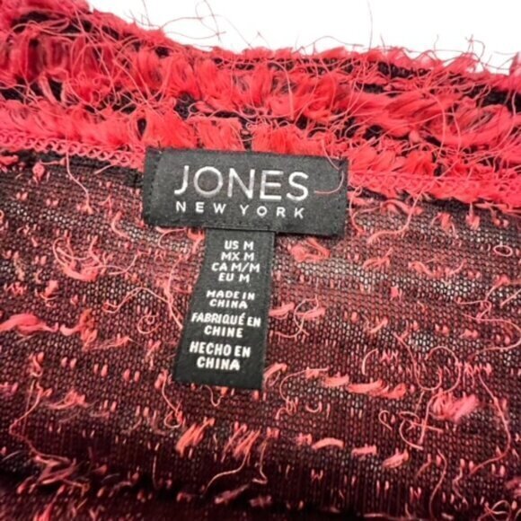 Jones‎ New York PINK Mohair Fuzzy Pull Over Sweater Size Medium Long Sleeve Soft - Picture 12 of 14
